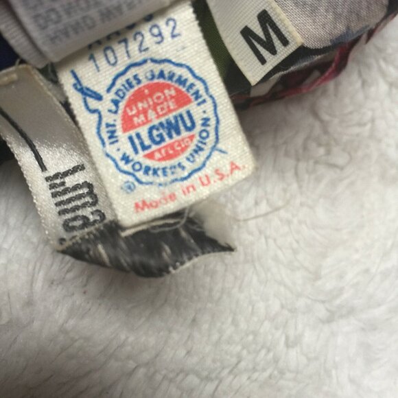 Vintage Gabar I.Magnin Union Label Womens Medium Floral 3/4 Sleeve Tunic Shirt - Picture 8 of 8